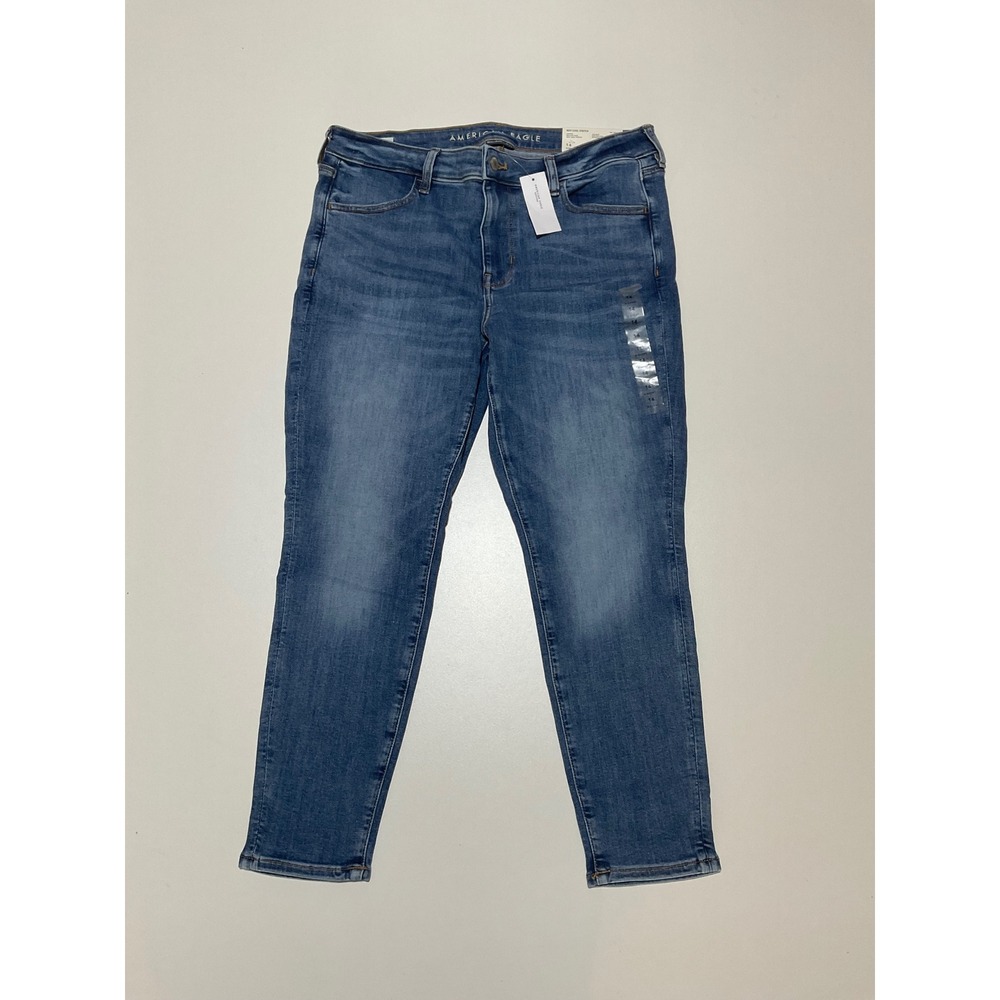 American Eagle Womens Next Level Stretch Jegging Jeans Blue Size 14 X-Short